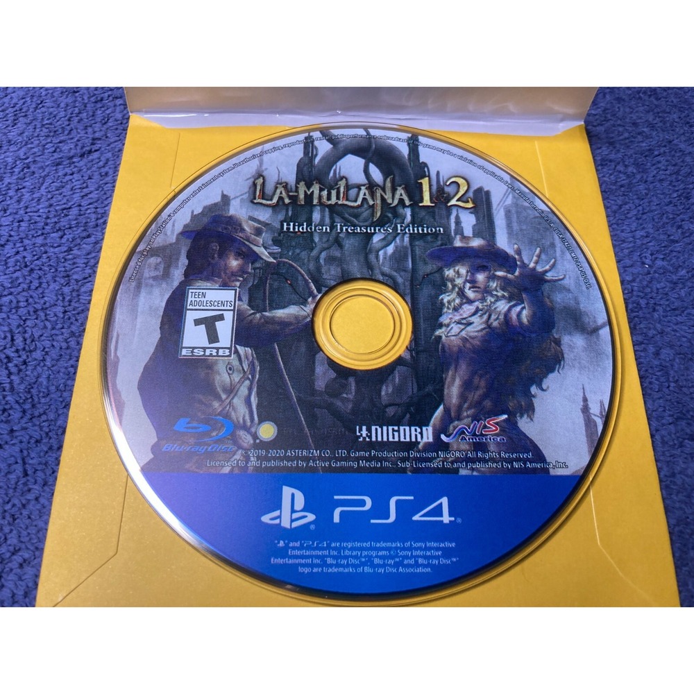 La Mulana 1 and 2 Hidden Treasures Edition PlayStation 4 2020 Disc Only Tested